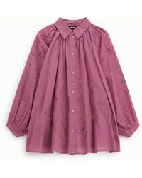 Dixie - Chemise Ample Avec Broderies Florales - Lyst