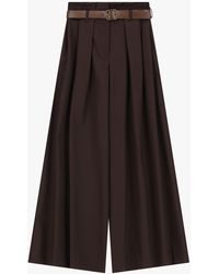 Dixie - Pantaloni Palazzo Vita Alta Con Cintura - Lyst
