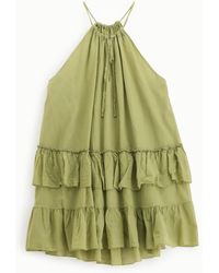 Dixie - Abito Corto Con Balze E Spalline - Lyst