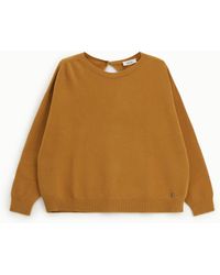 Dixie - Pull Col Rond Détail Ouverture Dos Et Manches Longues - Lyst
