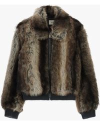 Dixie - Eco-Fur Con Zip E Collo Ampio - Lyst