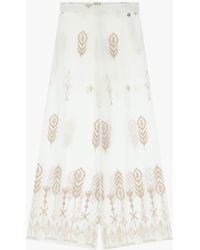 Dixie - Pantaloni Larghi Stampati A Vita Alta - Lyst