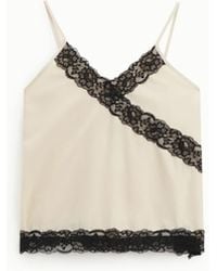 Dixie - Top Spalline Sottili Con Inserti - Lyst