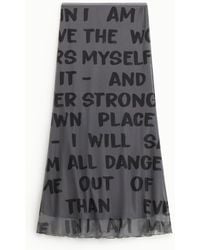 Dixie - Gonna Lunga Con Stampa Lettering E Vita Alta - Lyst