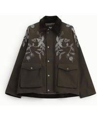 Dixie - Parkas À Broderie Florale Et Poches Plaquées - Lyst