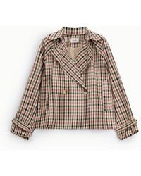 Dixie - Giacca Trapuntata A Quadri Con Doppia Abbottonatura - Lyst