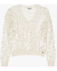 Dixie - Pull À Sequins Manches Longues - Lyst