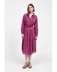 Dixie - Vestito Chemisier Con Maniche Lunghe E Colletto - Lyst