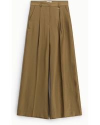 Dixie - Pantalon Palazzo Taille Haute À Pinces - Lyst