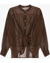 Dixie - Chemise À Manches Longues Et Col Col Classique - Lyst