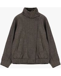 Dixie - Giubbotto Bomber Con Collo Alto E Zip - Lyst