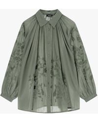Dixie - Chemise Ample Avec Broderies Florales - Lyst