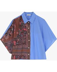 Dixie - Camicia Con Collo Classico E Bottoni - Lyst