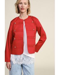 Dixie - Giacca Camicia Con Bottoni Metallici E Spalle Decorate - Lyst