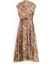 Dixie - Robe Longue Imprimée Avec Boutons - Lyst