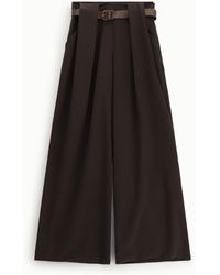 Dixie - Pantaloni Palazzo Vita Alta Con Cintura - Lyst