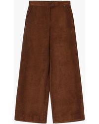 Dixie - Pantaloni Palazzo A Costine Vita Alta - Lyst