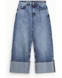 Dixie - Jeans Wide Leg Con Risvolto Alto - Lyst