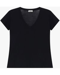 Dixie - T-Shirt À Col V Et Manches Courtes - Lyst