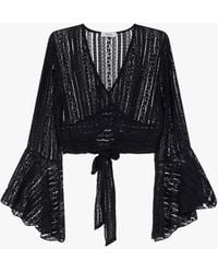 Dixie - Top A Righe Con Maniche Lunghe - Lyst