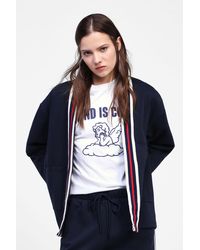 Dixie - Felpa Con Bordi A Righe - Lyst
