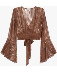 Dixie - Top A Righe Con Maniche Lunghe - Lyst