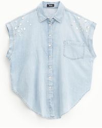 Dixie - Chemise Sans Manches À Boutons Et Poche - Lyst