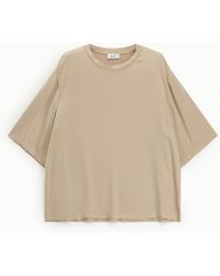 Dixie - Top Ampio Manica Al Gomito Girocollo Minimal - Lyst