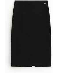 Dixie - Jupe Crayon Midi Taille Haute Fendue - Lyst
