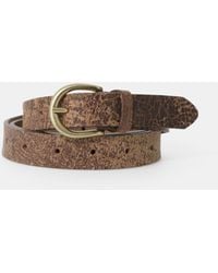 Dixie - Cintura Sottile Effetto Vintage Con Fibbia Ovale - Lyst