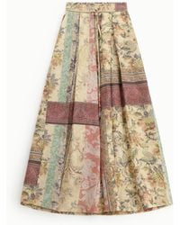 Dixie - Pantalon Palazzo Imprimé Taille Haute À Cordon - Lyst