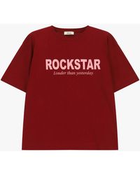 Dixie - T-Shirt À Imprimé Devant Coupe Droite Col Rond - Lyst