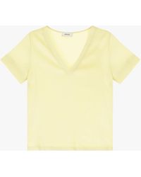Dixie - T-Shirt À Col V Et Manches Courtes - Lyst