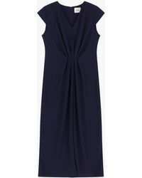 Dixie - Abito Midi Drappeggiato Con Scollo A V - Lyst