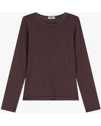 Dixie - T-Shirt A Righe Con Maniche Lunghe E Scollo Rotondo - Lyst