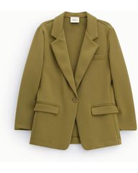 Dixie - Blazer À Bouton Unique Avec Revers Et Poches À Rabat - Lyst