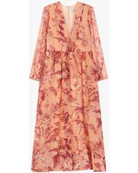 Dixie - Robe Longue À Motif Floral - Lyst
