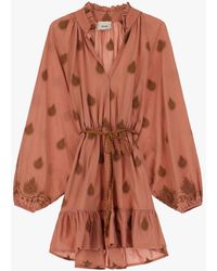 Dixie - Abito Corto Stampato Con Cintura - Lyst