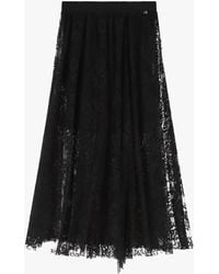 Dixie - Gonna Lunga Con Pizzo E Vita Alta - Lyst