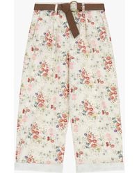Dixie - Pantalon Palazzo Imprimé Fleuri Taille Haute - Lyst
