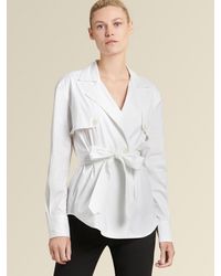 dkny white blouse