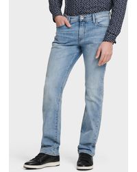 DKNY Mens Denim Mid-Rise Slim Fit Classic Straight Jeans BHFO 8401
