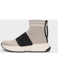 dkny marini slip on sock trainer