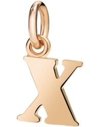 Dodo - Rose Letter X Charm - Lyst