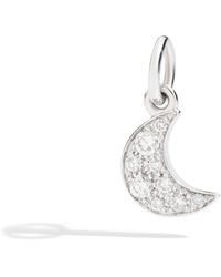 Dodo - Diamond Moon Charm - Lyst