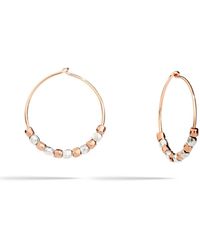 Dodo - Ohrringe Mini-Granelli Silber Und Roségold - Lyst