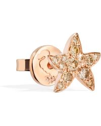 Dodo - Rose & Diamond Star Stud Earring - Lyst