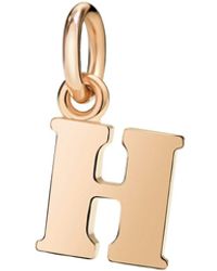 Dodo - Rose Letter H Charm - Lyst