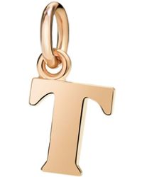 Dodo - Rose Letter T Charm - Lyst