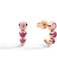 Dodo - Rose & Coloured Stones Bollicine Earrings - Lyst